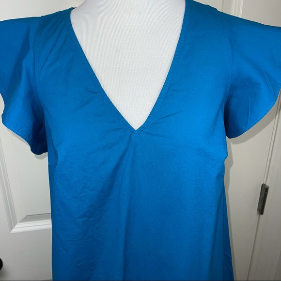 J Crew Mercantile Flutter Sleeve Tank Ruffle Dress - Picture 5 of 15